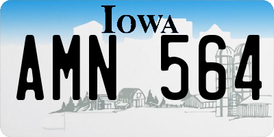 IA license plate AMN564
