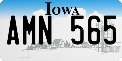 IA license plate AMN565