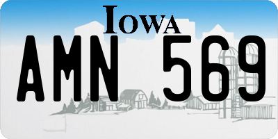 IA license plate AMN569