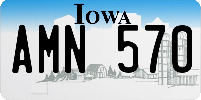 IA license plate AMN570