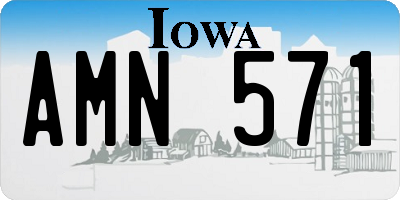 IA license plate AMN571