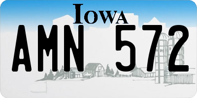 IA license plate AMN572