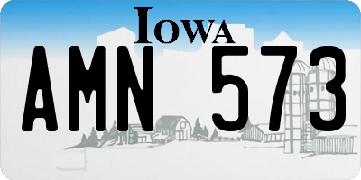 IA license plate AMN573