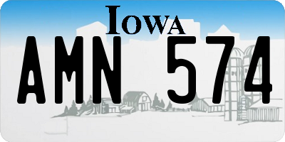 IA license plate AMN574