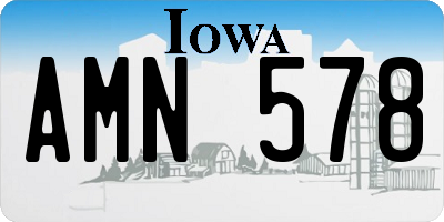 IA license plate AMN578