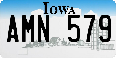 IA license plate AMN579