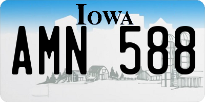 IA license plate AMN588