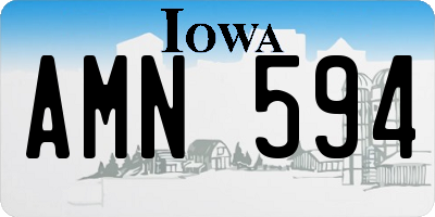IA license plate AMN594