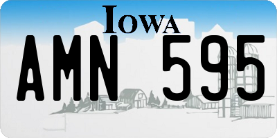 IA license plate AMN595