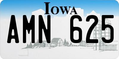 IA license plate AMN625