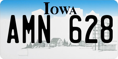IA license plate AMN628
