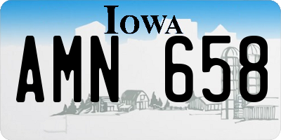 IA license plate AMN658
