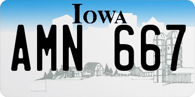 IA license plate AMN667