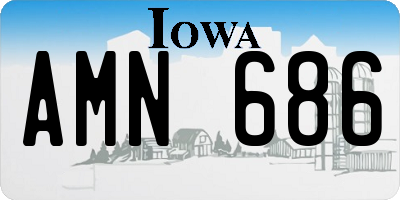 IA license plate AMN686