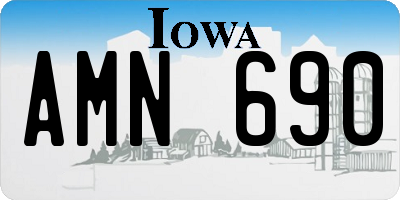 IA license plate AMN690