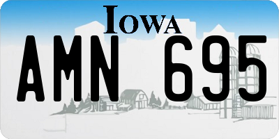 IA license plate AMN695
