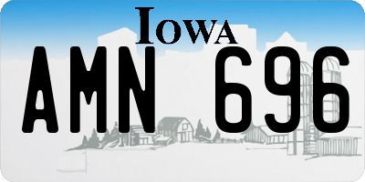 IA license plate AMN696