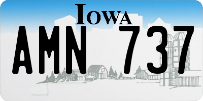 IA license plate AMN737