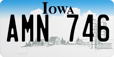 IA license plate AMN746