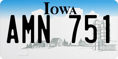 IA license plate AMN751