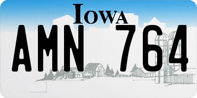 IA license plate AMN764