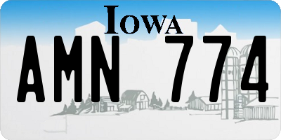 IA license plate AMN774