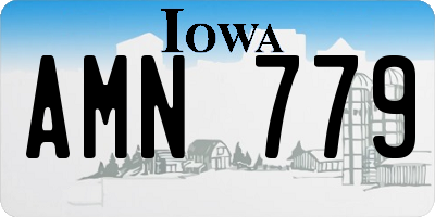 IA license plate AMN779
