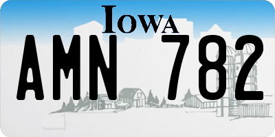 IA license plate AMN782