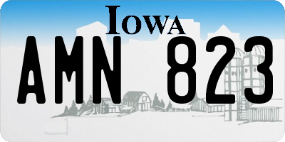 IA license plate AMN823
