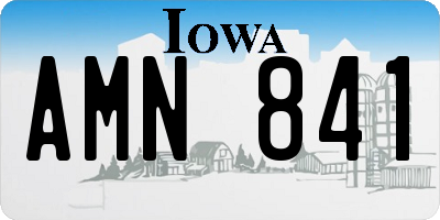 IA license plate AMN841