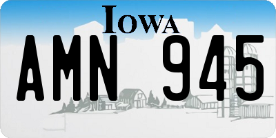 IA license plate AMN945