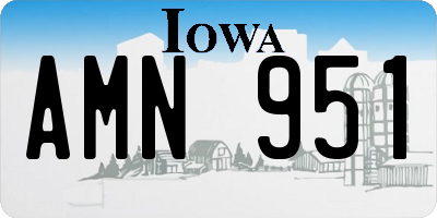 IA license plate AMN951