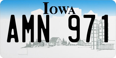 IA license plate AMN971