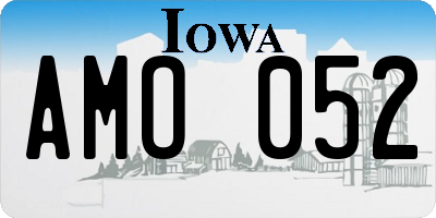 IA license plate AMO052