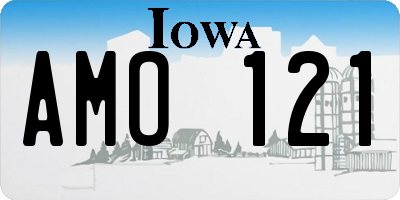 IA license plate AMO121