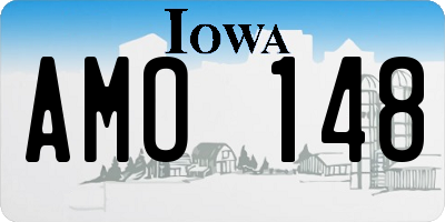IA license plate AMO148