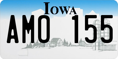 IA license plate AMO155