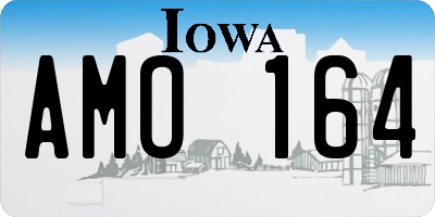 IA license plate AMO164