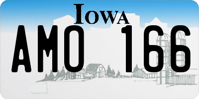 IA license plate AMO166