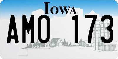 IA license plate AMO173