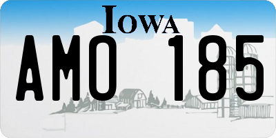 IA license plate AMO185