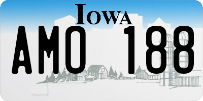 IA license plate AMO188