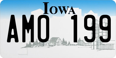 IA license plate AMO199