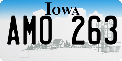 IA license plate AMO263