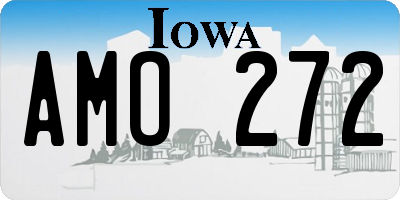 IA license plate AMO272