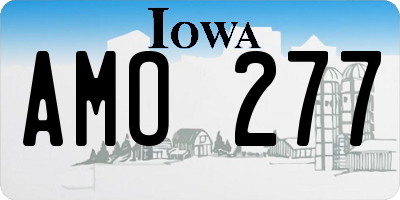 IA license plate AMO277