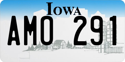 IA license plate AMO291