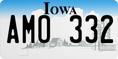 IA license plate AMO332