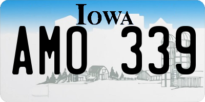 IA license plate AMO339