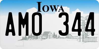 IA license plate AMO344